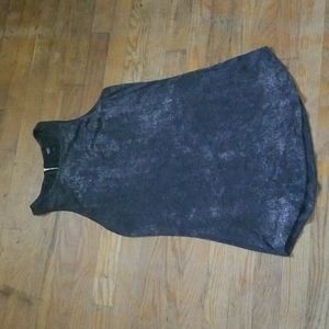 Women's Tank Top Black & Silver Size Medium